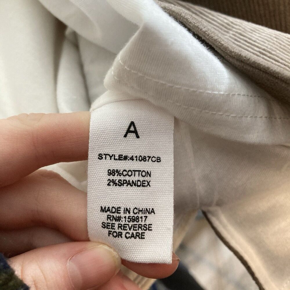 Arula Women's Ivory Corduroy Shacket Size 1X Colorblock Patchwork Boho Jacket - Picture 12 of 16